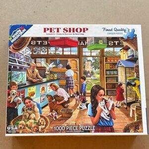 White Mountain Pet Shop Puzzle - Bright Multi Colors Larger Pieces